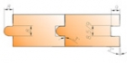 06-50 Фрезы для изготовления доски пола (шип прямой радиусный высотой - 8 мм) с напайными пластинами Р6М5